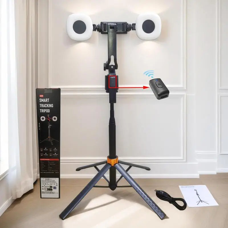 360° AI Face Tracking Selfie Stick Tripod with Fill Lights Peaceful Pleasures Health and Wellness