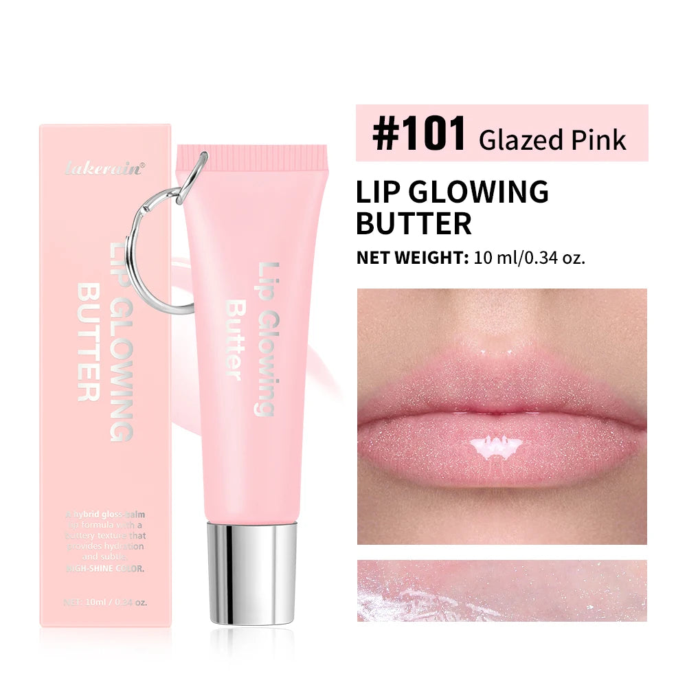 Lip Oil Plumper Long Lasting Lip Gloss Keychain Glowing Butter Moisturizing Pink Nourishing Makeup Care Hydrating Lipstick Peaceful Pleasures Health and Wellness color 1
