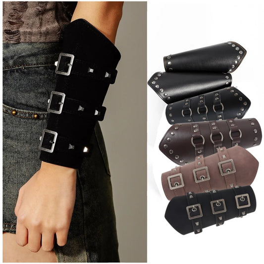 Medieval Men Cosplay Arm Warmers Lace-up Vintage Pirate Knight Peaceful Pleasures Health and Wellness
