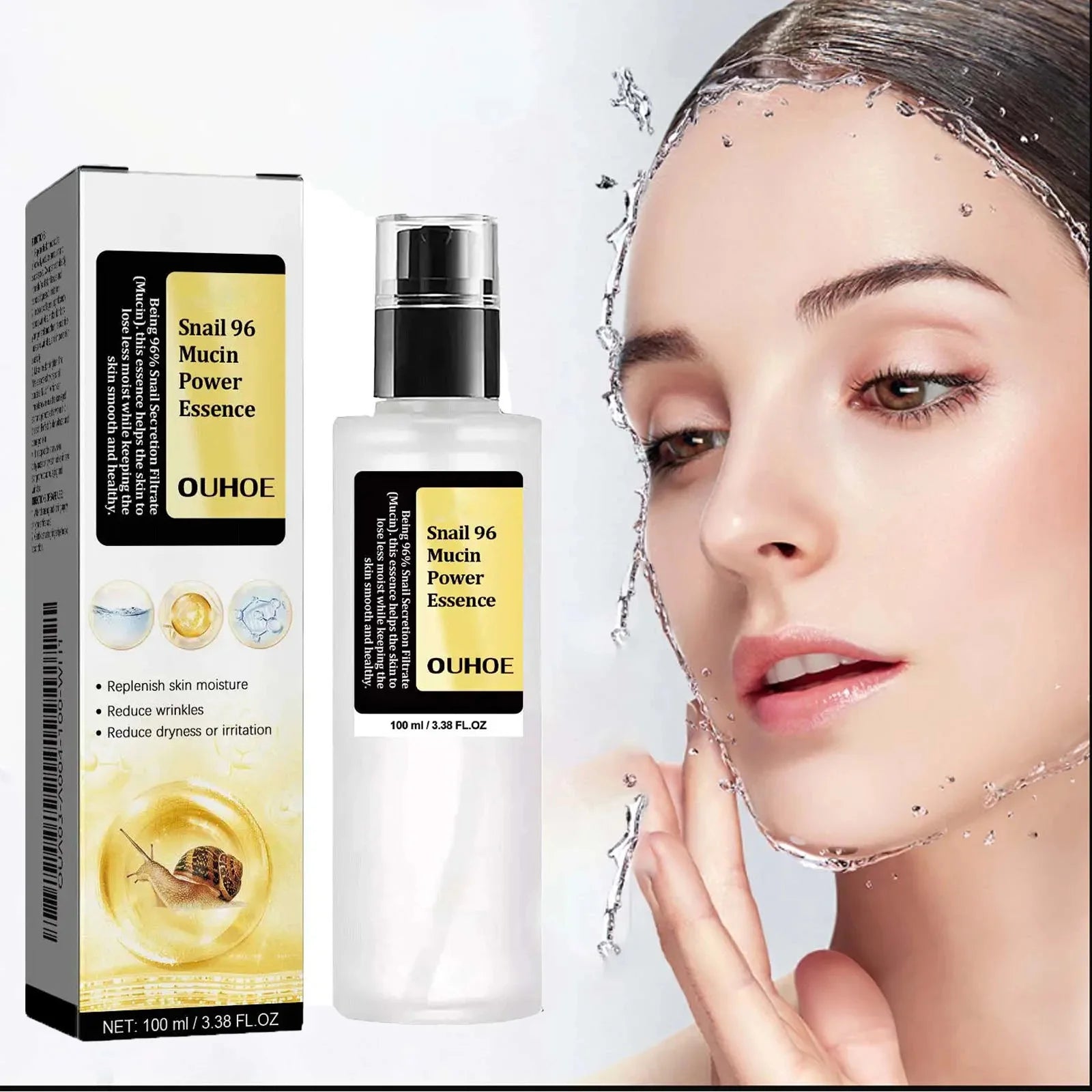Snail Mucin Peptide Essence – Hyaluronic Acid Face Serum Peaceful Pleasures Health and Wellness