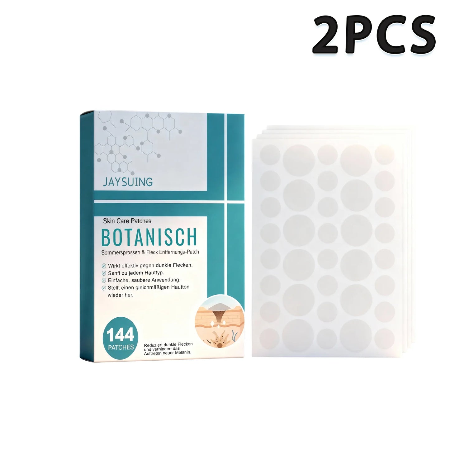 144Pcs Acne Care Patches Improve Skin Lightweight and Breathable Contoured to Face Moisturizing and Brightening Patches Peaceful Pleasures Health and Wellness 2Box