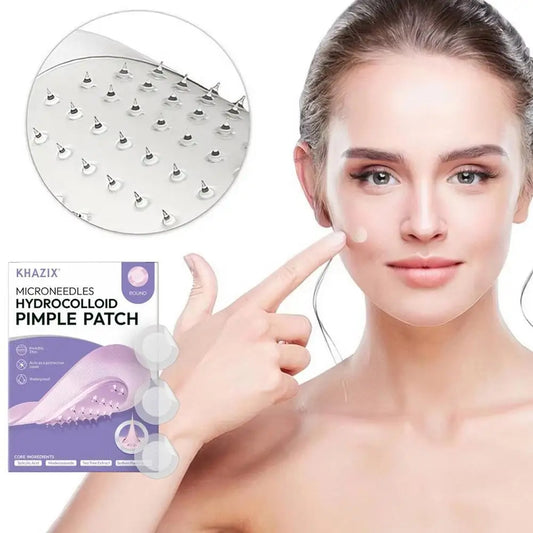 Hydrocolloid Pimple Patch Micro Needle Acne Patches Ultra-thin Invisible 8 Hours Effective Acne Cover Sticker Facial Care Tool Peaceful Pleasures Health and Wellness