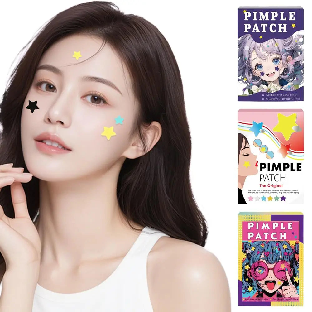 Colorful Star Pimple Patches – 560 Pcs Cute Acne Blemish Cover Stickers | CPNP Certified Invisible Zit Patch Peaceful Pleasures Health and Wellness