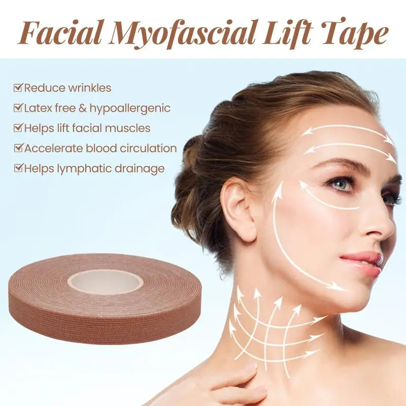 1 Roll Face And Neck Wrinkle Removal Tape Smooth Multipurpose High Elasticity Face Sticker For Forehead Neck Lips Chin Care Tool Peaceful Pleasures Health and Wellness