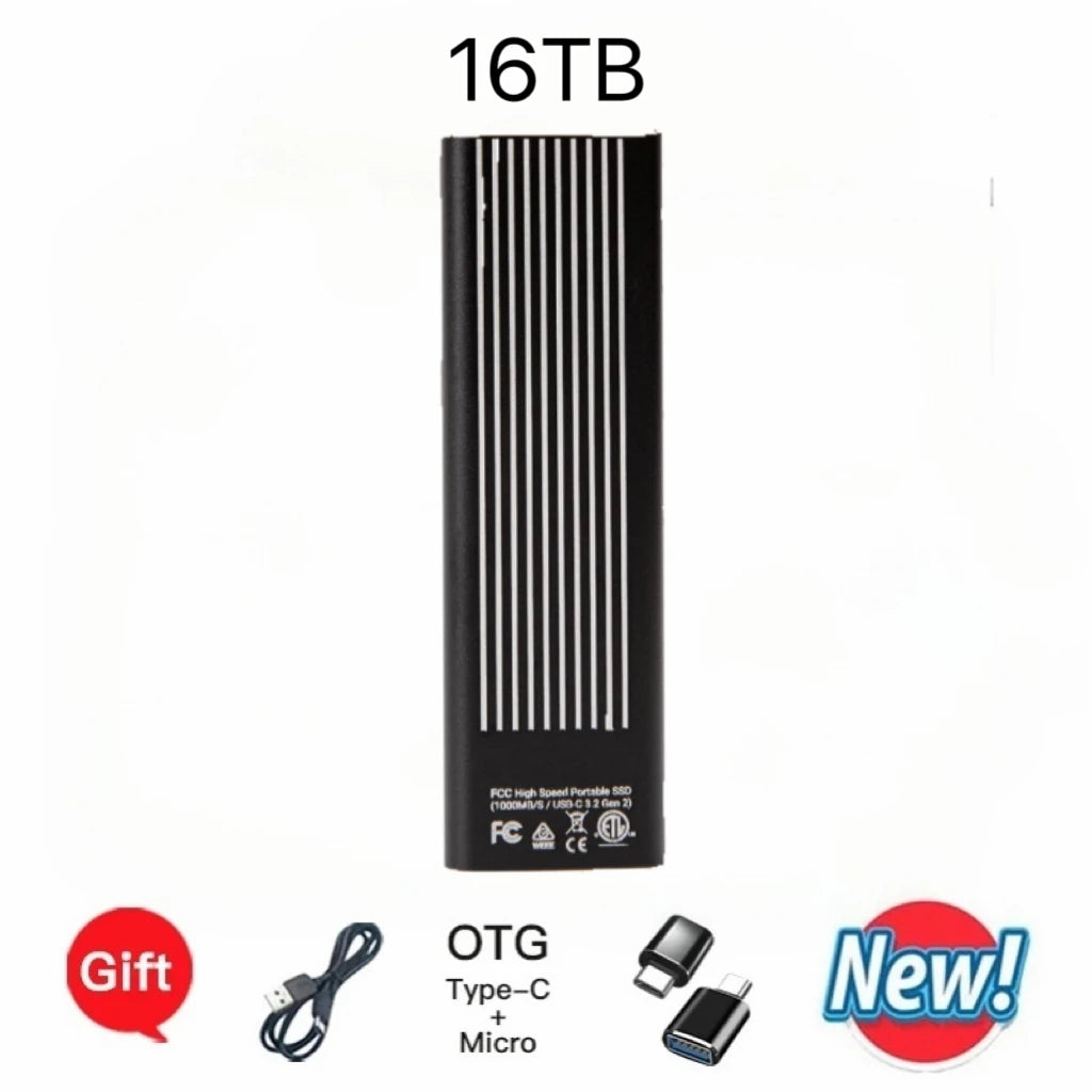 USB 3.1 Type-C Portable External Hard Drive | Mac & PC