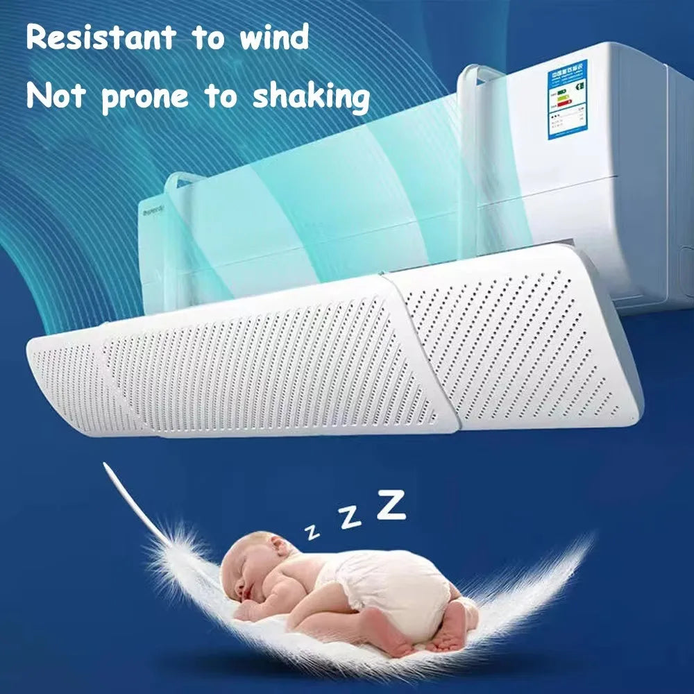 Air Conditioning Windshield Anti-Direct Blowing Universal Windproof Wall-Mounted Air Outlet Baffle Confinement Cold Air Guide Peaceful Pleasures Health and Wellness
