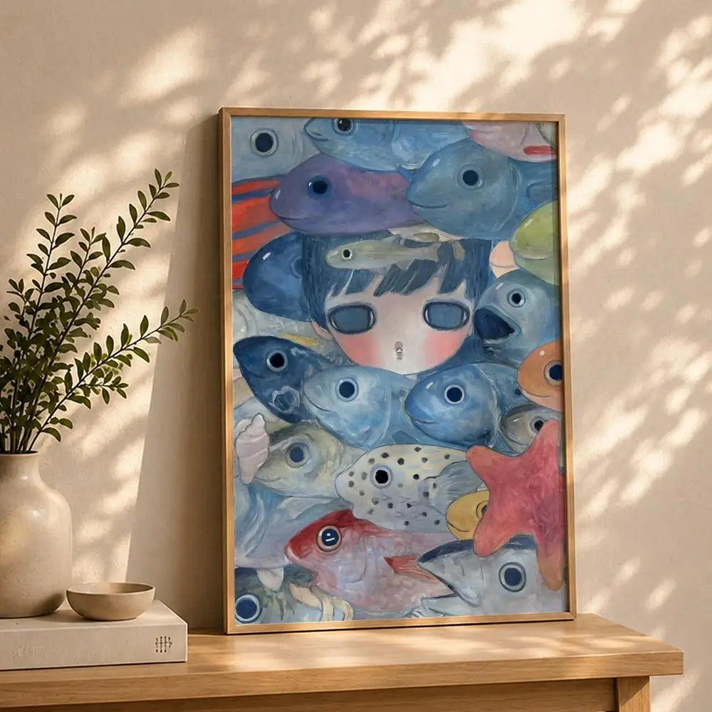 Artist A-Aya TakanoS Poster HD Self Adhesive Waterproof Wall Art Ideal for Home Office Dorm Bedroom Great Gift Peaceful Pleasures Health and Wellness