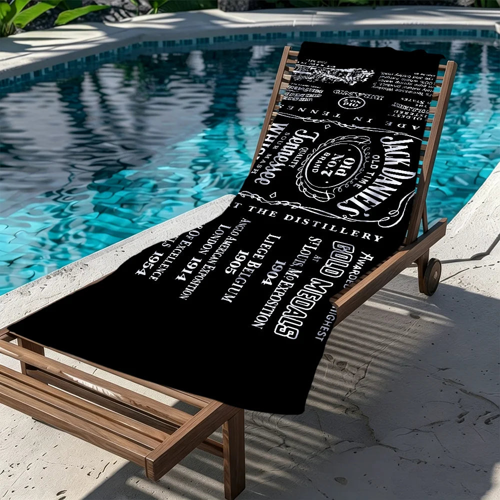 Jack Daniel's Logo Quick-Dry Beach Towel | Pool, Gym & Travel