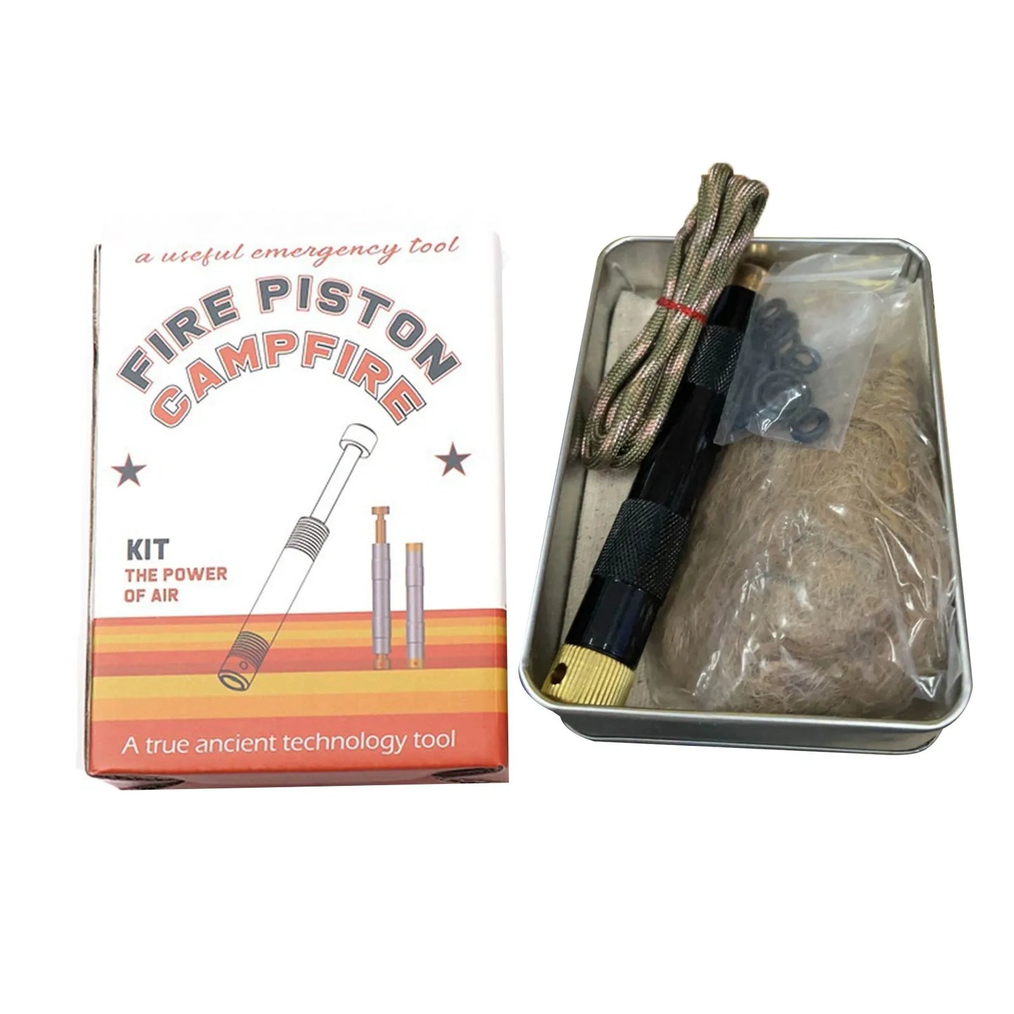 Brass Fire Piston Kit – Portable Survival Fire Starter Tool