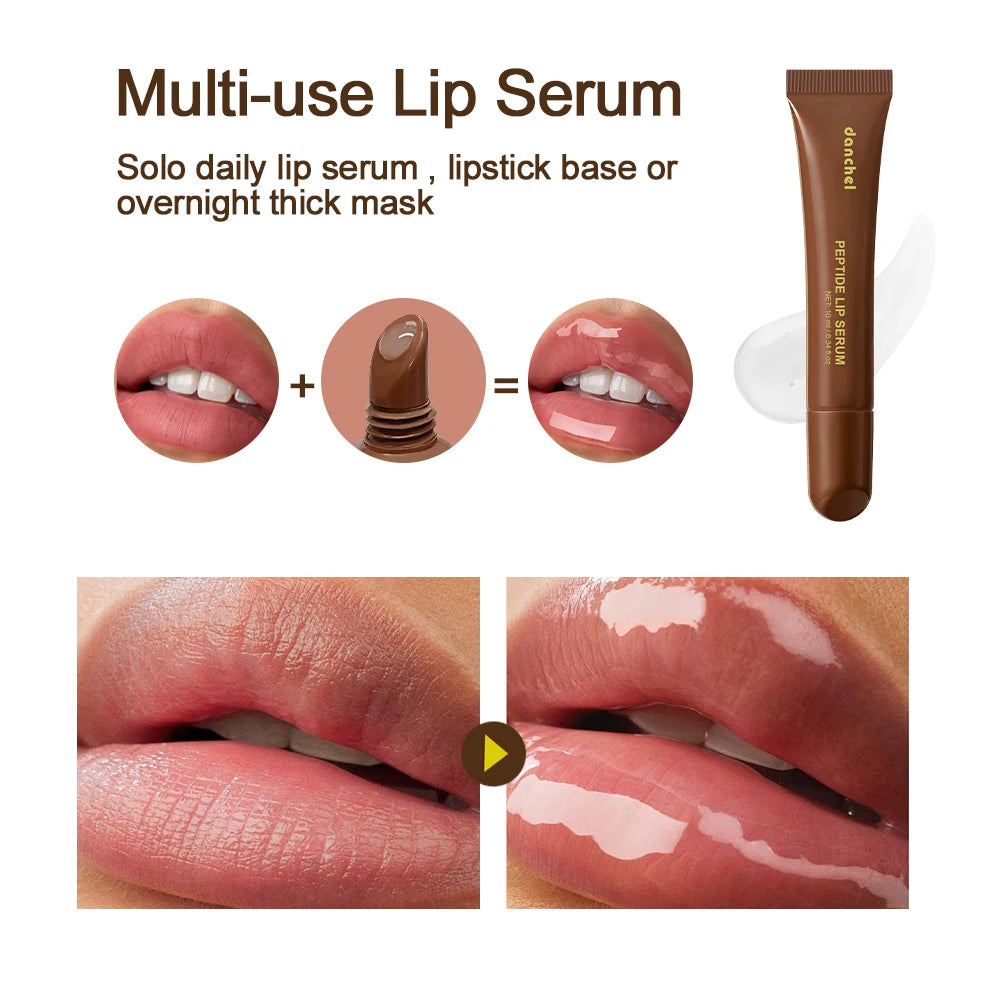 Caramel Banana Flavoured Peptide Lip Balm Instant Deep Hydration Smooth Fine Lines High Gloss Lip Finish Banana Peptide Lip Balm Peaceful Pleasures Health and Wellness