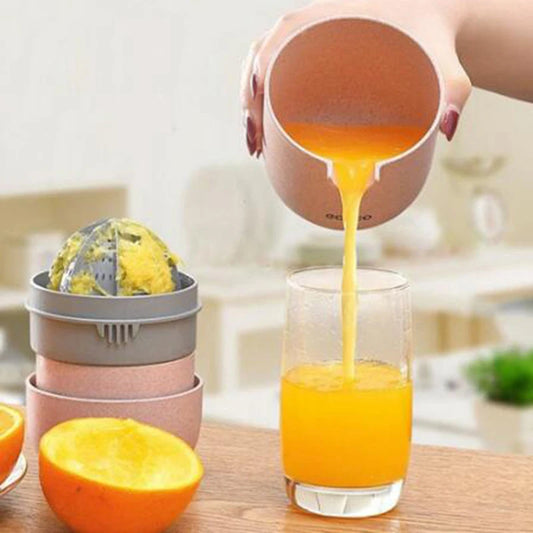 Manual Citrus Hand Juicer – Anti-Slip Lemon, Orange & Grapefruit Squeezer with Lid Peaceful Pleasures Health and Wellness
