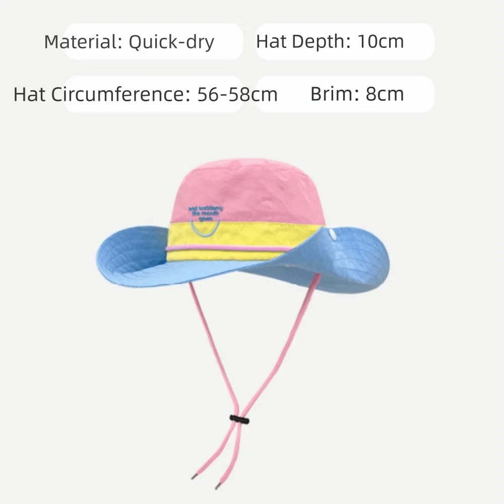 Retro Wide Brim Bucket Hat – Quick-Dry Lightweight Sun Hat