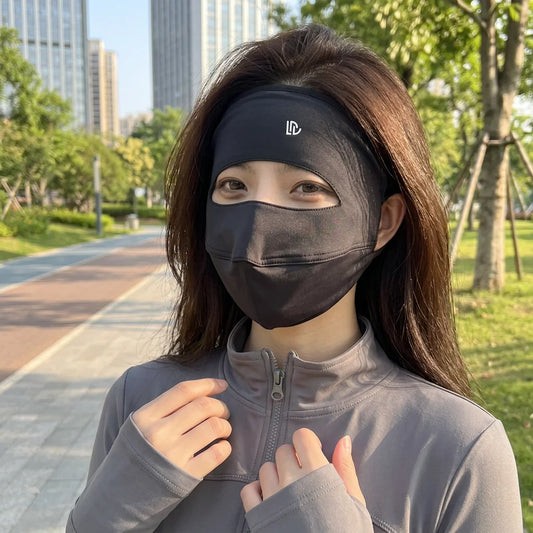 Ice Silk Sun Protections Mask For Women UPF50+ UV Protections Breathable Outdoor Use Peaceful Pleasures Health and Wellness