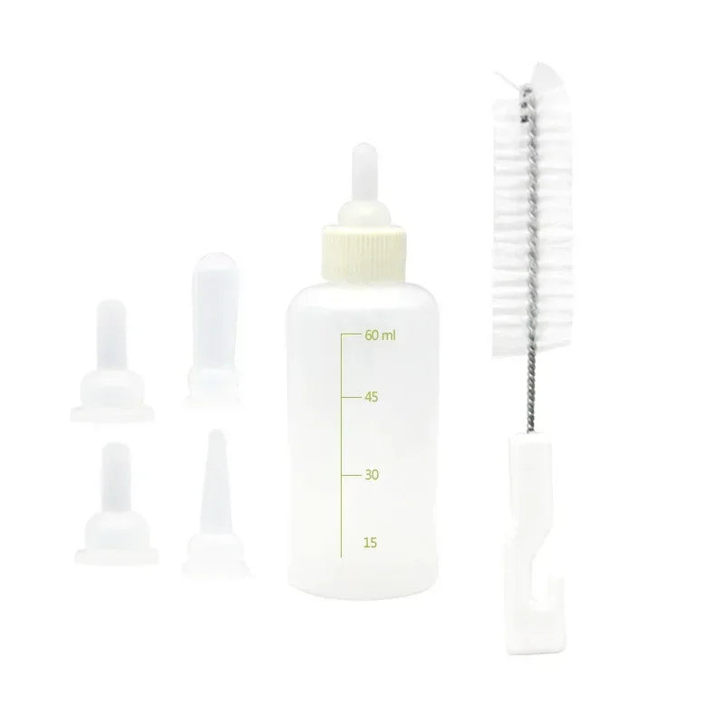 Puppy & Kitten Nursing Bottle Set with Cleaning Brush