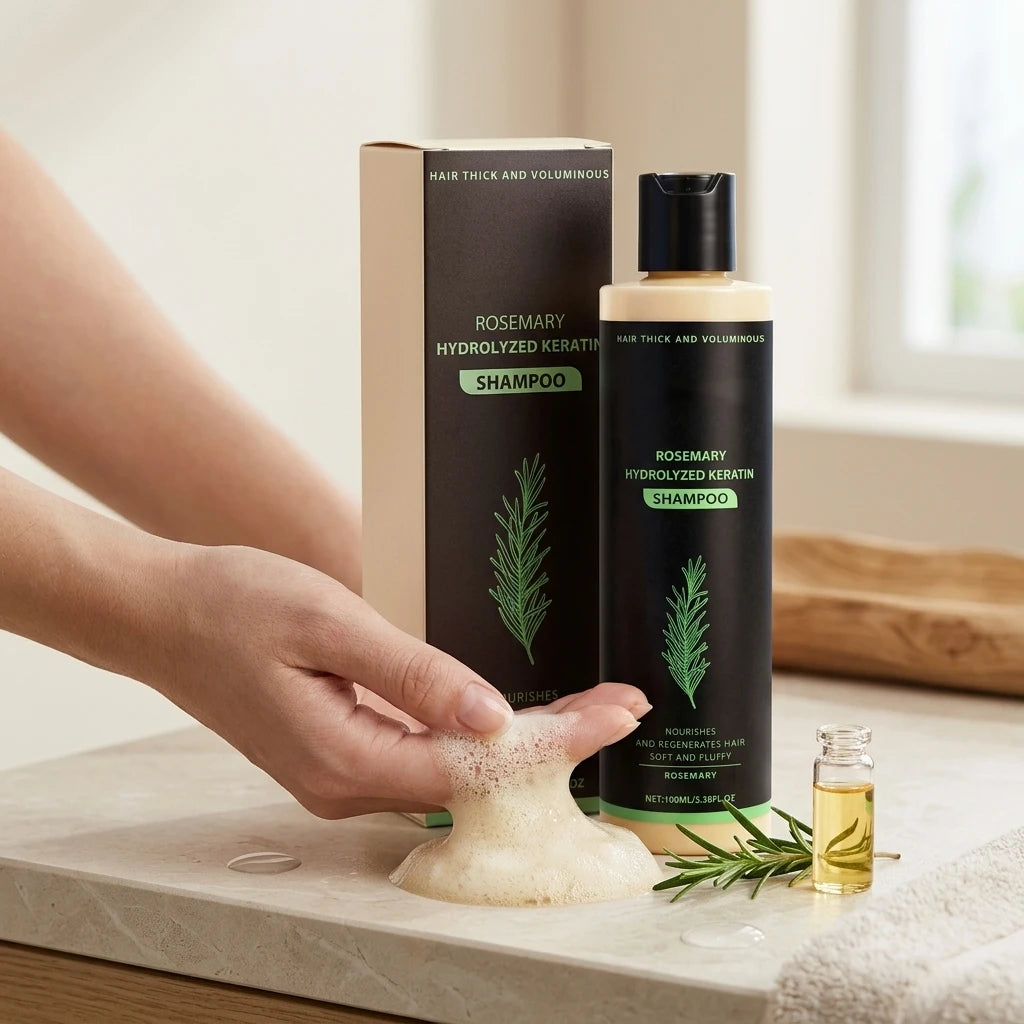 Rosemary Volumizing Shampoo Repair Hair Roots Soothing Scalp Promote Hair Growth Control Oil Reduce Odor Moisturizing Shampoo Peaceful Pleasures Health and Wellness