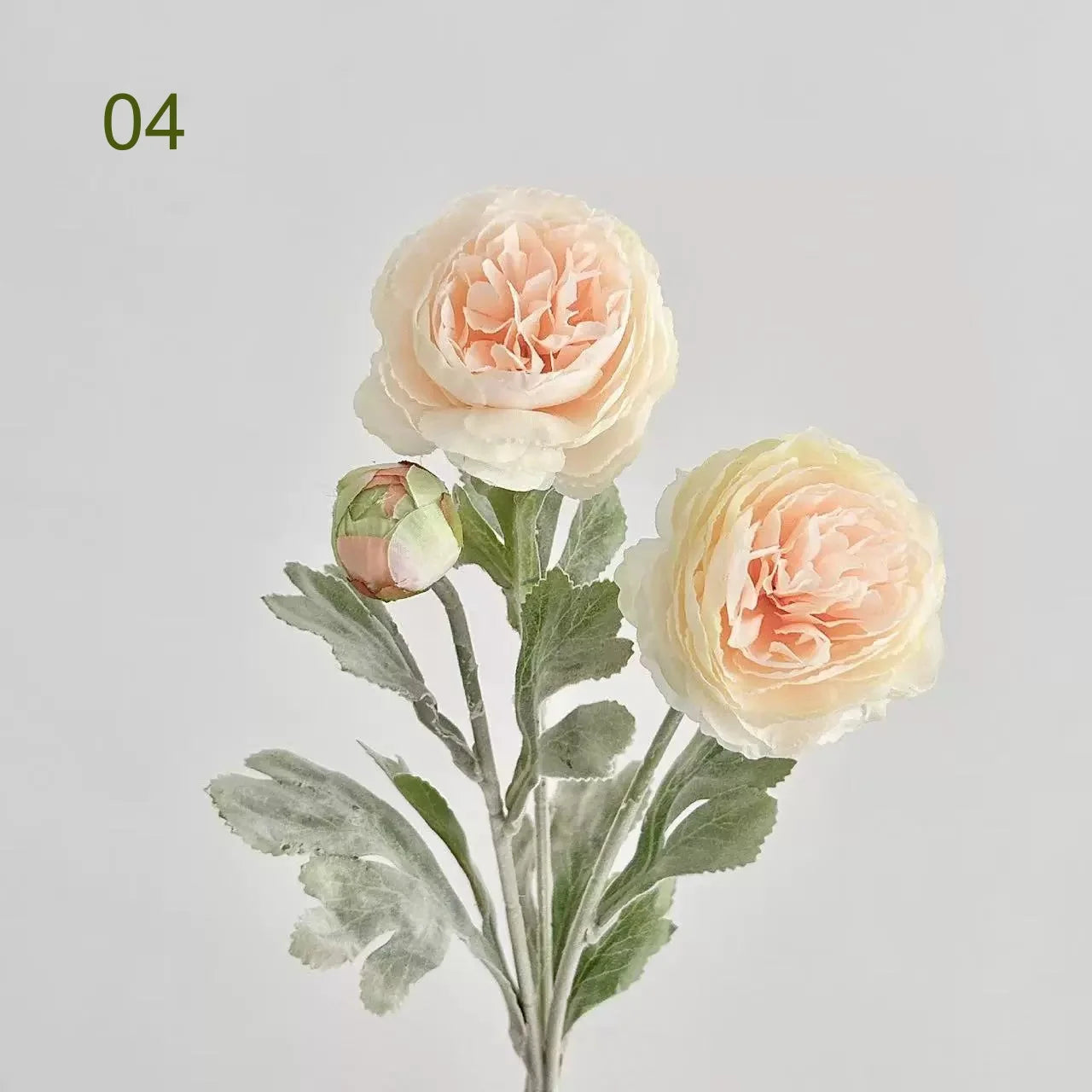 3-Head Artificial Silk Peony Bouquet | Faux Wedding Flowers