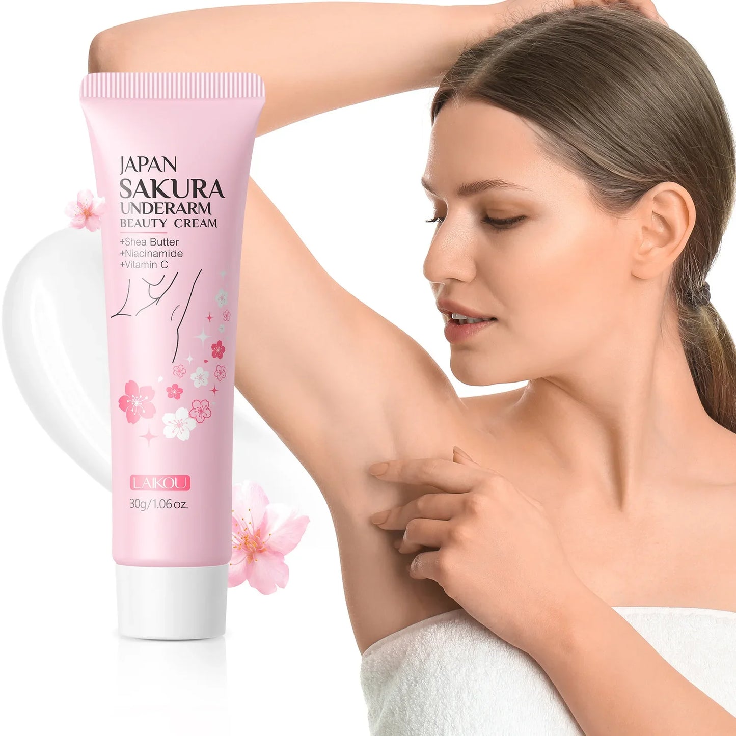 Laikou Sakura Underarm Dark Spot Brightening Cream 30g