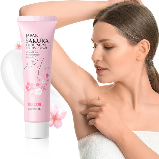 Laikou Sakura Underarm Dark Spot Brightening Cream 30g Skin Brightening Cream Oasis Select