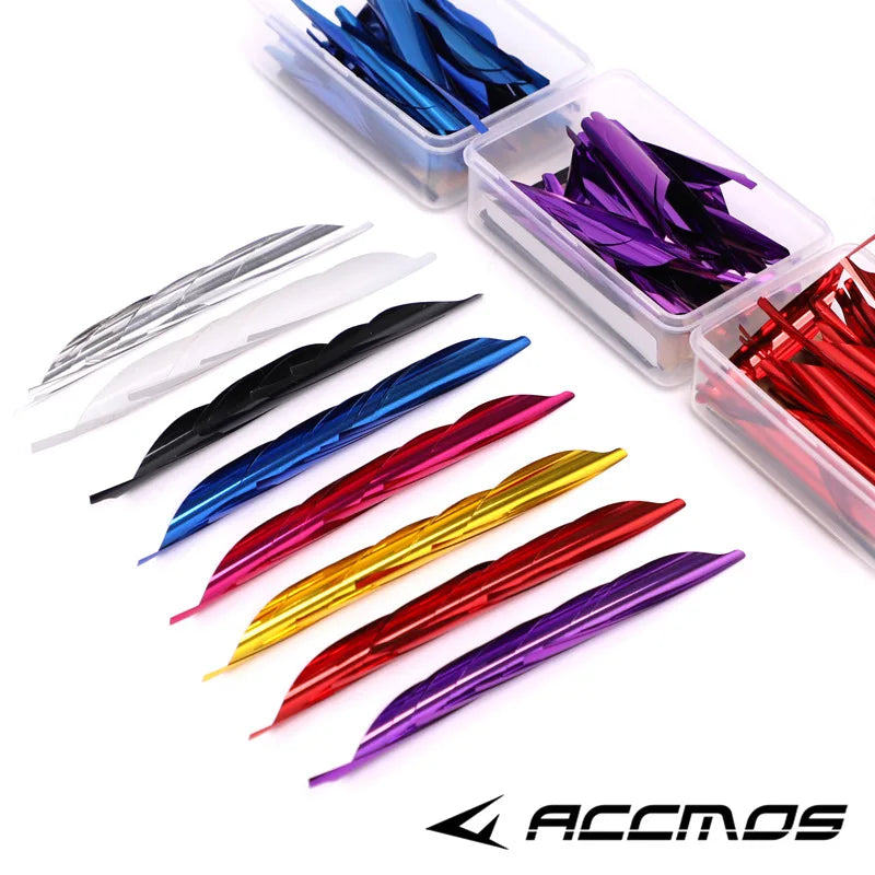 Spin Vanes Archery Spiral Feather Fletches DIY Fletching Sticker Tape