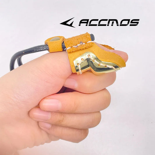 Archery Thumb Ring Protector Finger Guard Shooting Glove Brass Cow Peaceful Pleasures Health and Wellness