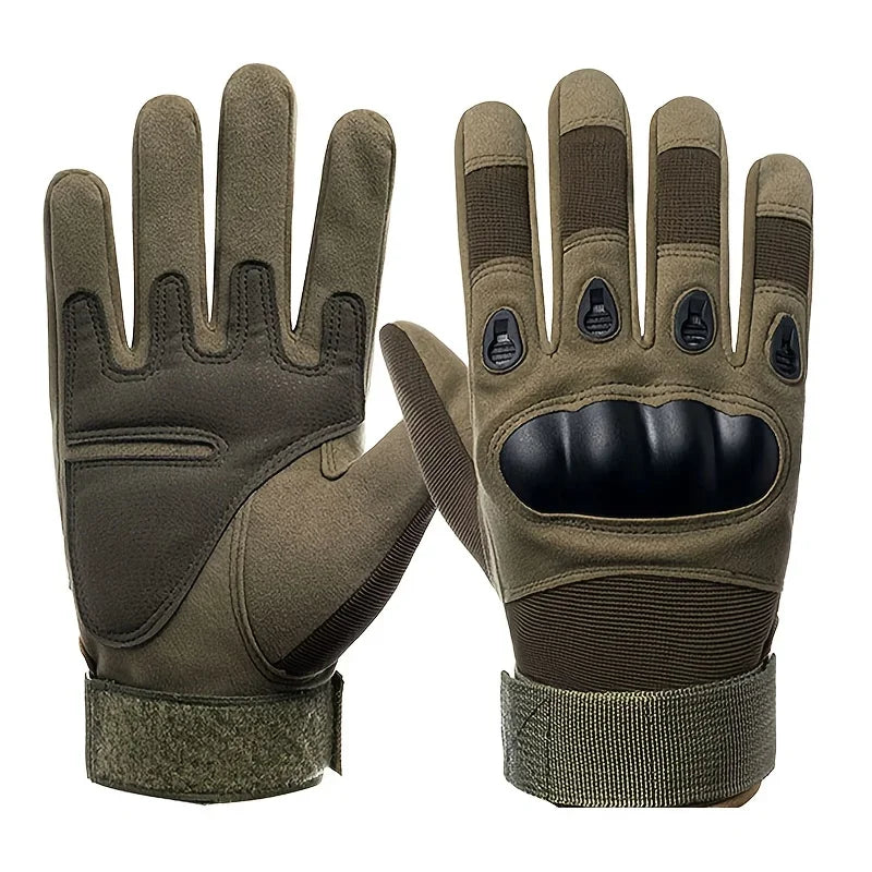 Men's Tactical Full Finger Gloves – Military Combat & Cycling