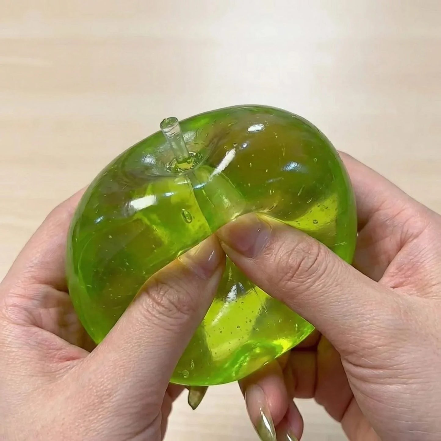 Squishy Green Apple Stress Ball – Slow Rebound Fidget Toy