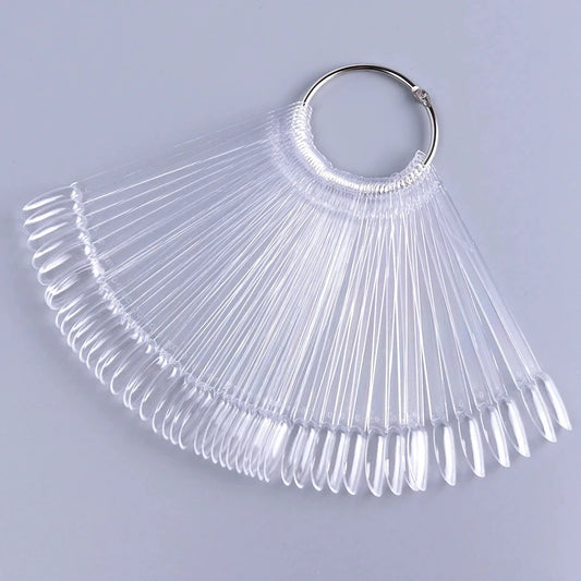 50pcs Oval Fan Nail Display Tips | UV Gel Polish Swatch Chart Nail Display Tips Peaceful Pleasures Health and Wellness