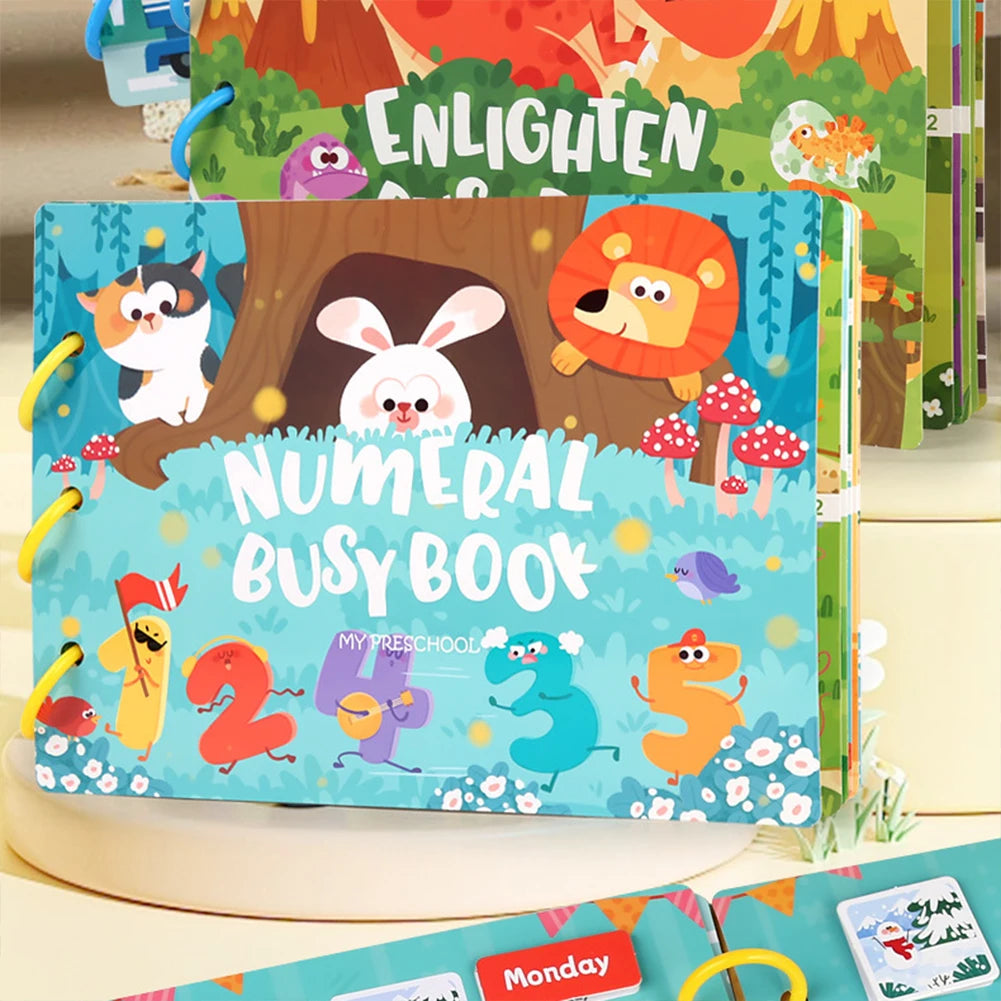Kids Farm Letter Sticker Book – Reusable Montessori Busy Book