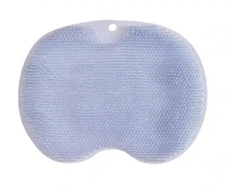 Bathroom Shower Anti Slip Mat, Circular Massage Foot Mat, Back Suction Cup, Foot Scrubber, Back Scrubber, Anti Fall Device Peaceful Pleasures Health and Wellness Blue