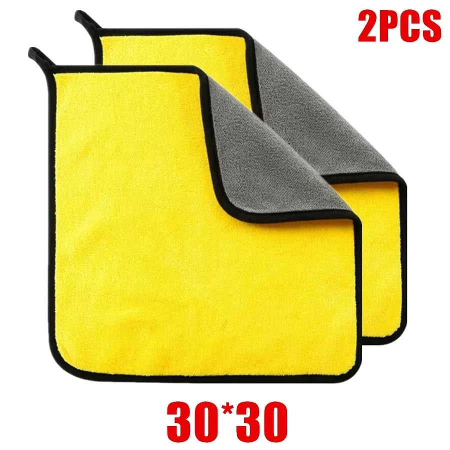 Microfiber Car Wash Towels 3/5/10 Pack – 30x30 & 30x60cm Microfiber Cleaning Towel Peaceful Pleasures Health and Wellness 2pcs 30-30cm