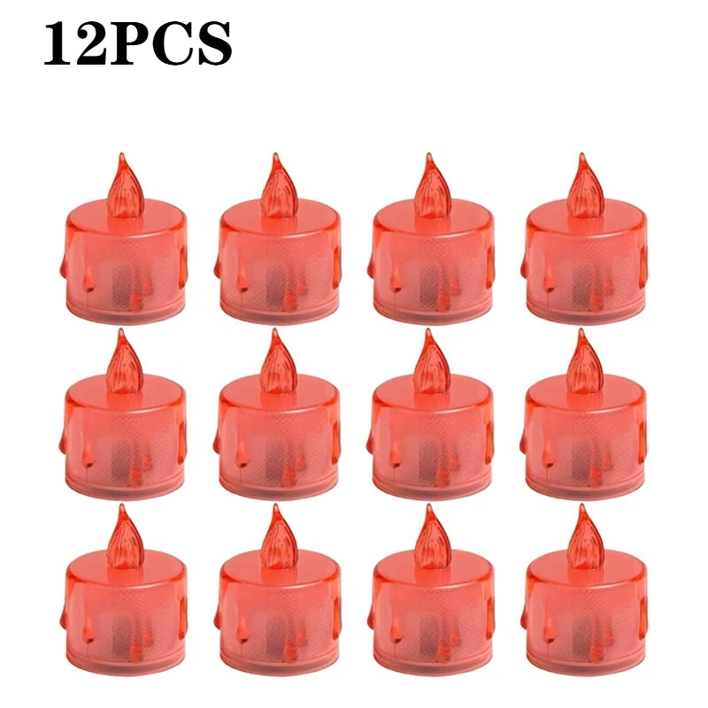 LED Flameless Tea Light Candles | Smokeless Christmas Decor