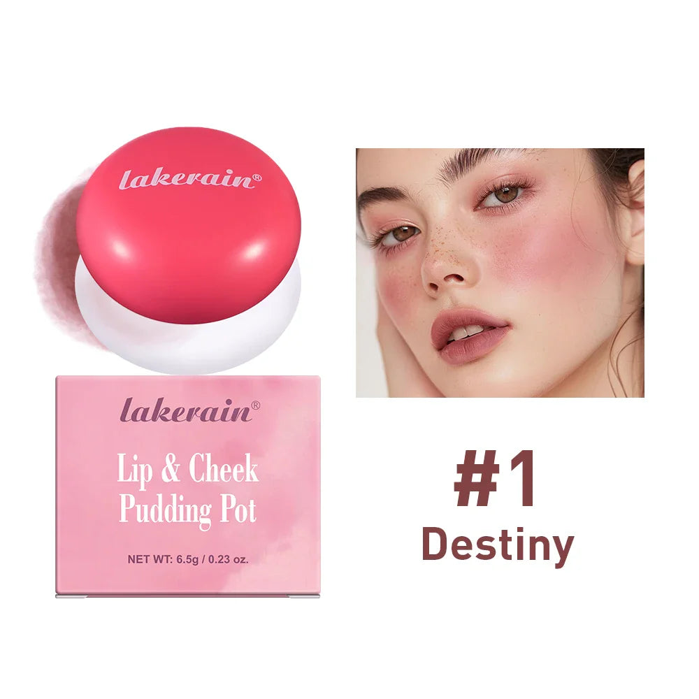 Lakerain Lip & Cheek Pudding Pot Blush | Soft Matte Multi-Use