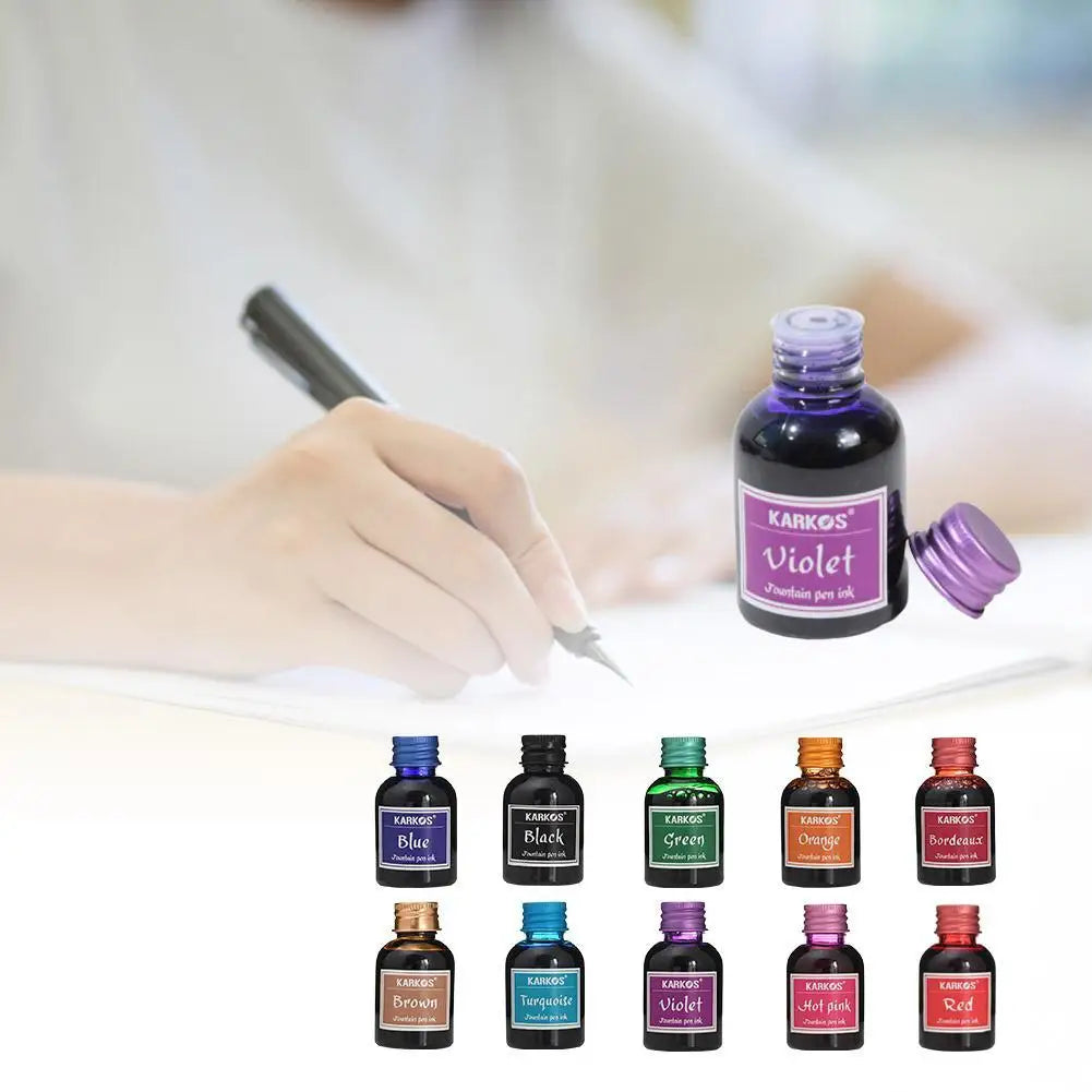 Pure Color 30ml School Pen Ink Refilling Inks Calligraphy High Quality Writing Fountain Pen Ink Stationery Supplies Peaceful Pleasures Health and Wellness