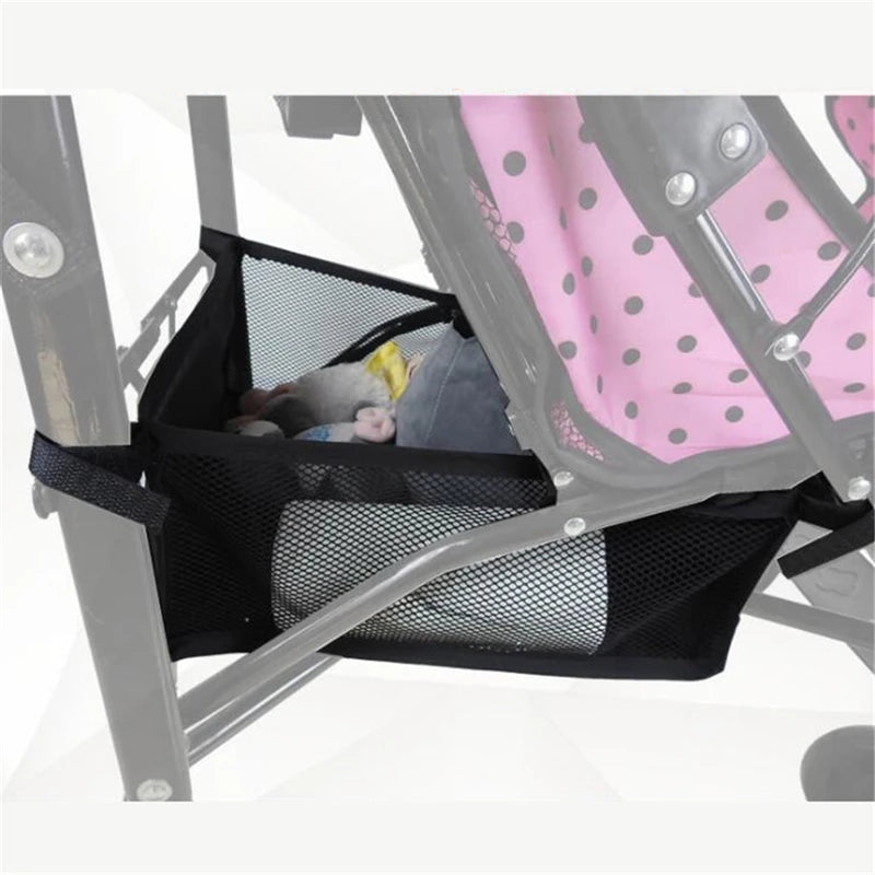 Portable Baby Stroller Basket Newborn Stroller Hanging Basket Infant Stroller Accessories Pram Bottom Basket Organizer Bag Peaceful Pleasures Health and Wellness