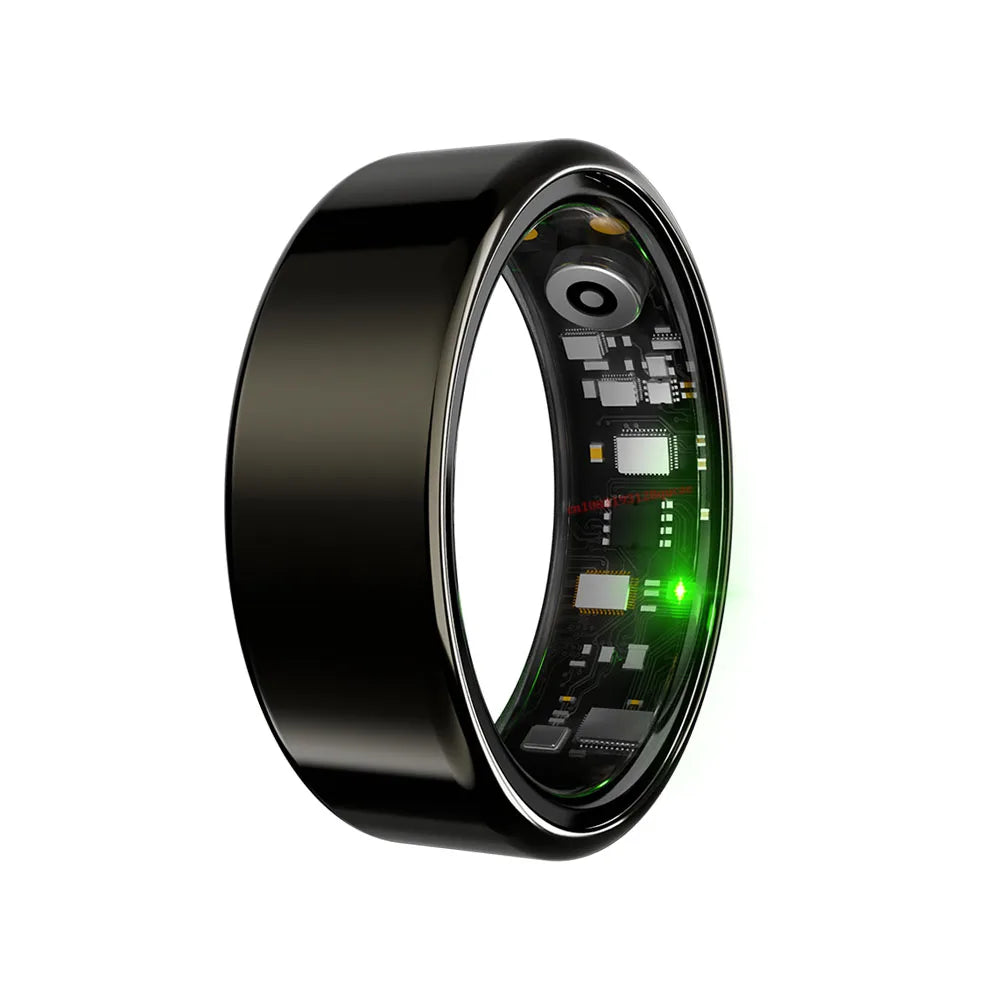 Smart Ring Premium Temperature Remote Control Sports Sleep Health Fitness Fasion Ring for Android iOS Phone for Woman Man Rings Peaceful Pleasures Health and Wellness Black Cable 13