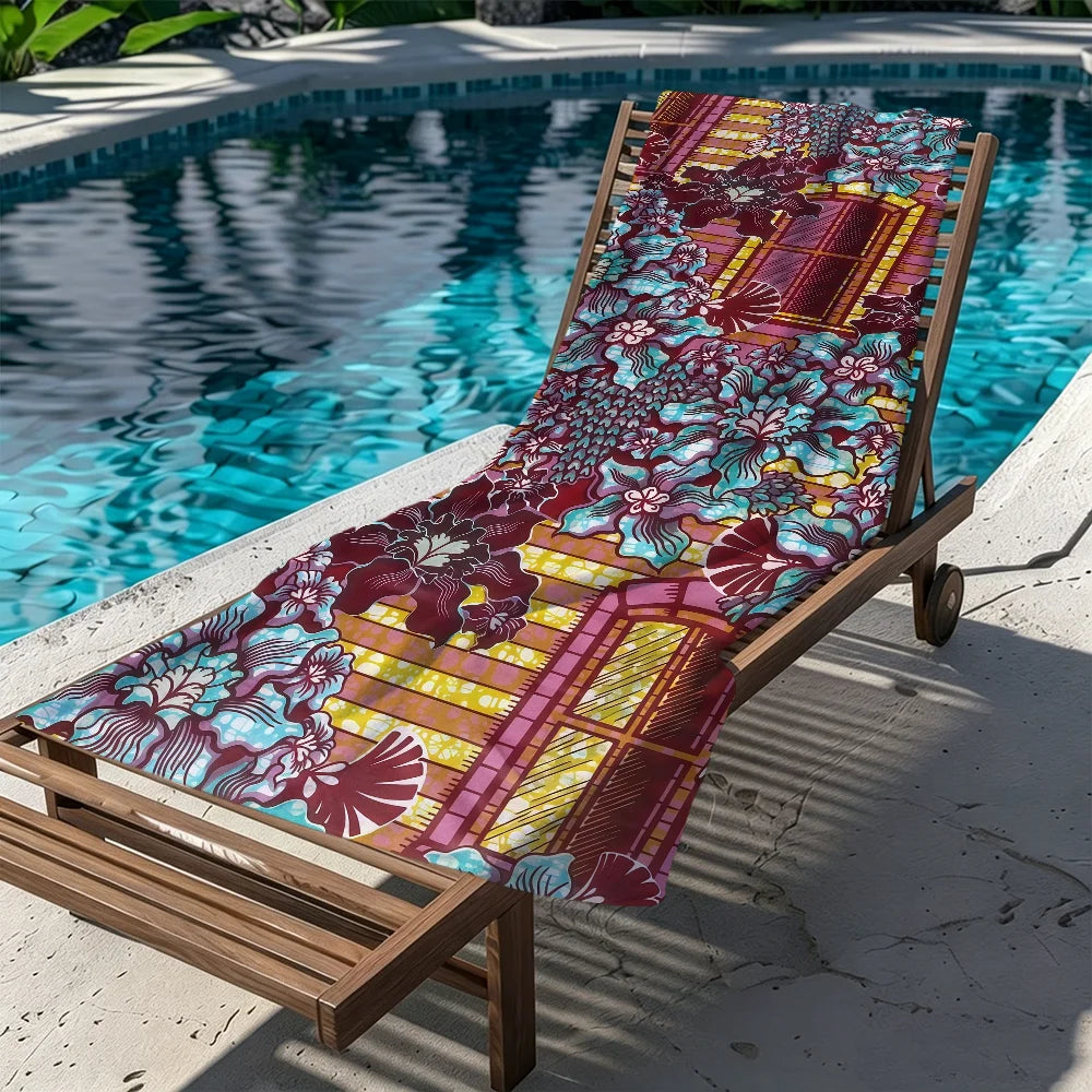 Large Quick-Dry Microfiber Beach Towel | Travel Gym Camping Microfiber Beach Towel Peaceful Pleasures Health and Wellness