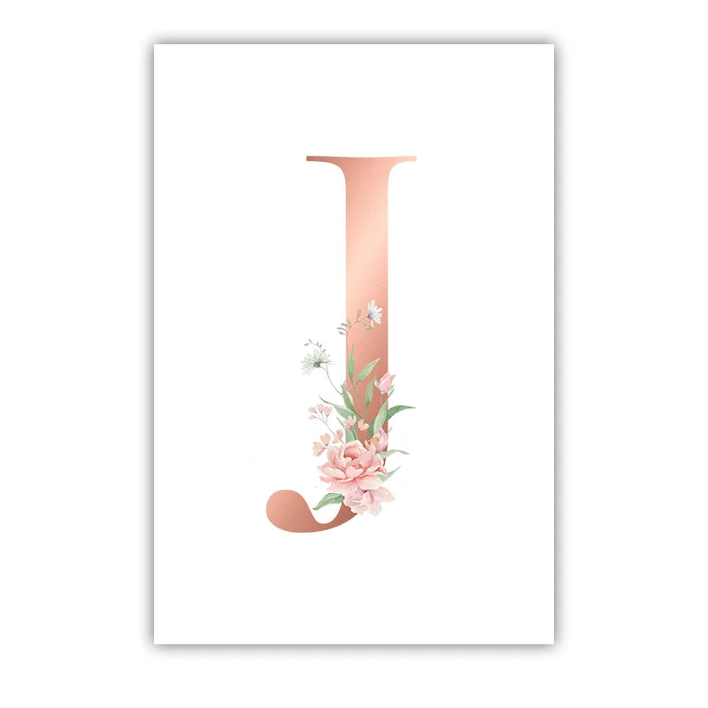 Custom Name Nursery Wall Art,pink Aesthetic wildflowers Canvas Painting, Nordic Poster Print for Baby, Toddler Kids Room Decor Peaceful Pleasures Health and Wellness