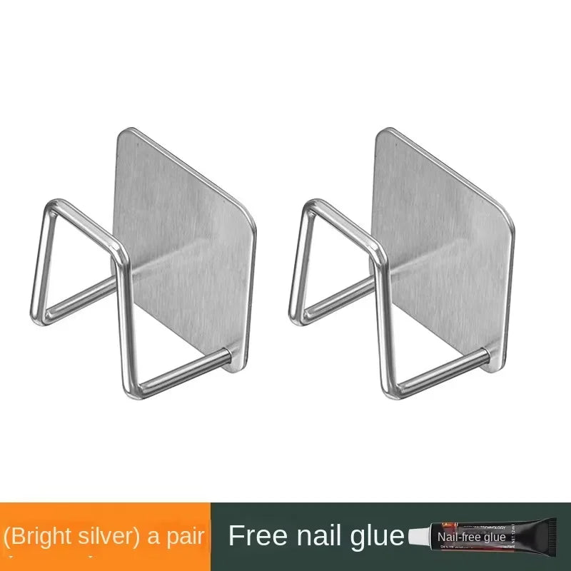 2-Pack Stainless Steel Sink Sponge Holder Rack – Self-Adhesive