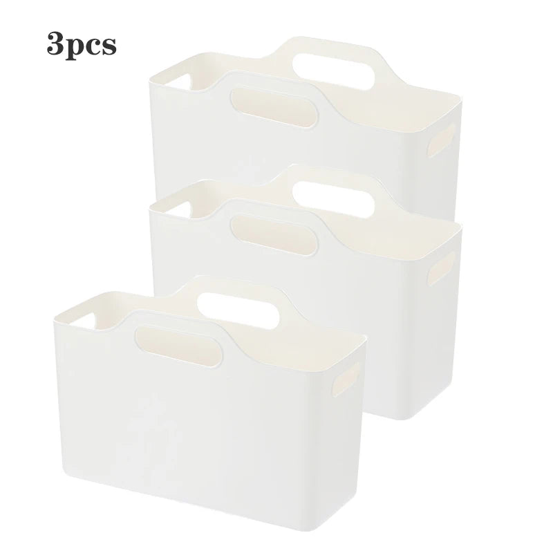 Under Sink Organizer Baskets – 2 or 3 Pack Multi-Purpose Plastic Cabinet Storage for Kitchen & Bathroom