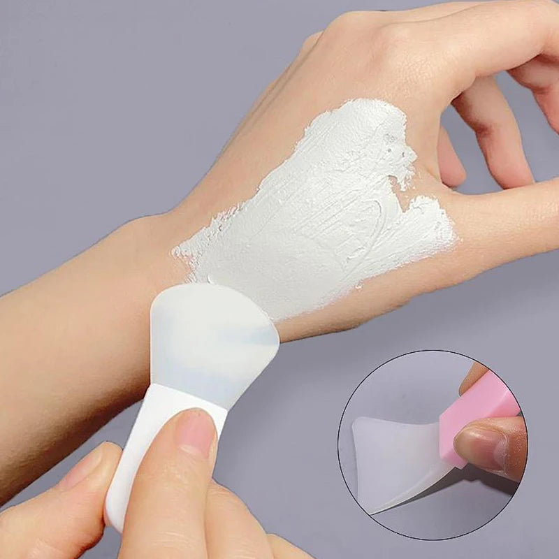 5Pcs Silicone Facial Mask Brush Face&Eye Cream Mud Mask Applicator Scraper Face Cleanse Brushes Travel Portable Skin Care Tools Peaceful Pleasures Health and Wellness