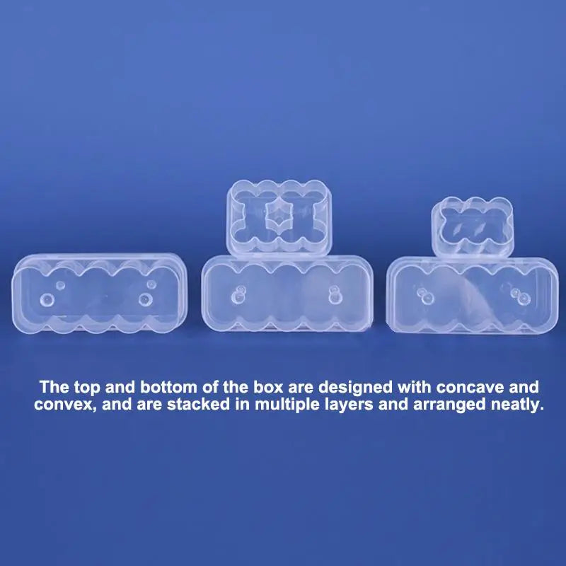 5PCS 3/5/7/10mL Vial Storage Case Stackable Plastic Microtube Storage Box Clear Freezer Tube Box Diabetic Supplies Peaceful Pleasures Health and Wellness