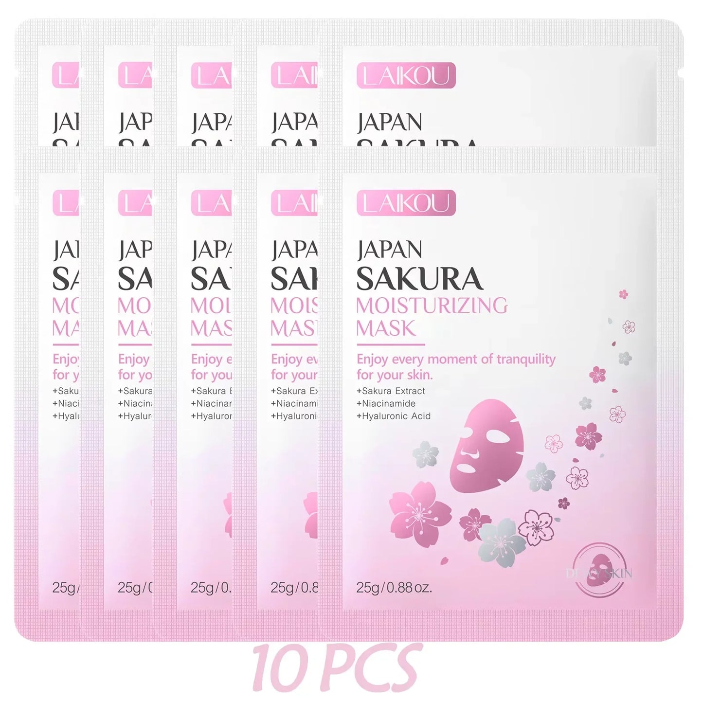 Laikou Sakura Hydrating & Brightening Sheet Face Mask 25g