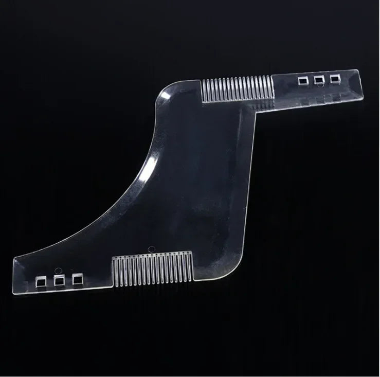 5pcs Beard Trimmer Template Stencil, Beard Shaping Comb Template, Men Salon Tools, Barber Accessories Peaceful Pleasures Health and Wellness transparent-opp