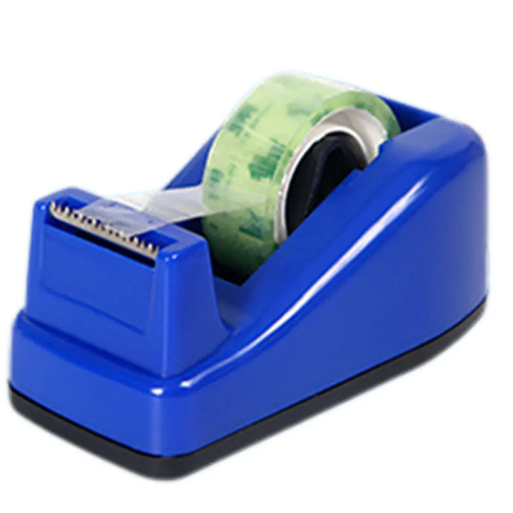 Desktop Tape Dispenser Non-Slip Base Plastic Stickys Tape Holder Clear Tape Cutter Handheld Portable Design Office Tape Cutter Peaceful Pleasures Health and Wellness Small B
