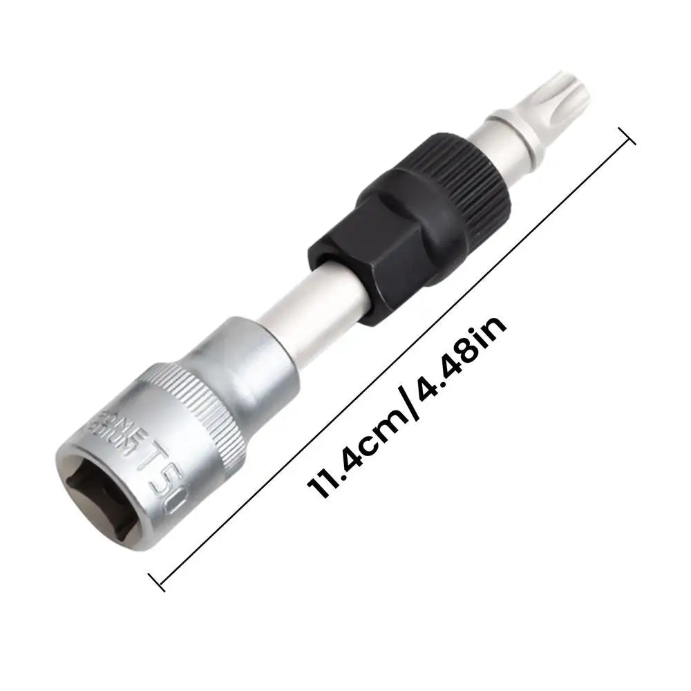 M10 T50 Alternator Pulley Disc Remover Wrench Tool Bolt Remover Socket Wrench Tool For V-belt Pulley Automotive Accessories Peaceful Pleasures Health and Wellness T50