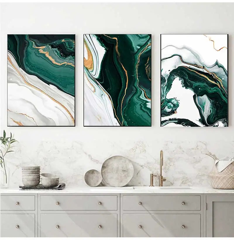 Minimalist Abstract Green Texture Canvas Wall Art Print Canvas Wall Art Peaceful Pleasures Health and Wellness