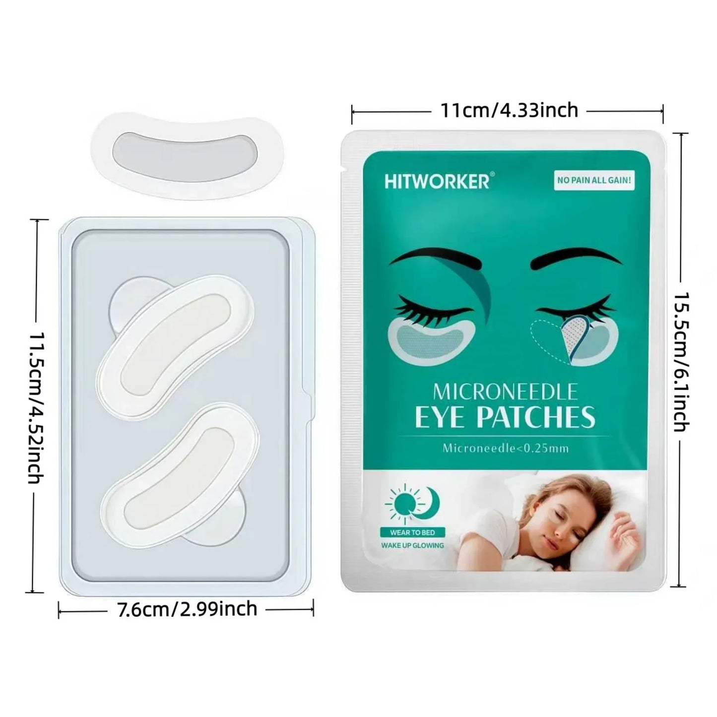 2-Pack Hyaluronic Acid Eye Mask – Hydrating, All Skin Types