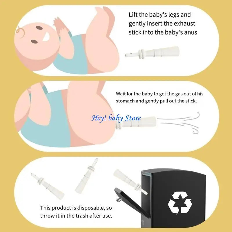 Baby Colic Relief Wands | Infant Gas & Bloating – 6 Pack