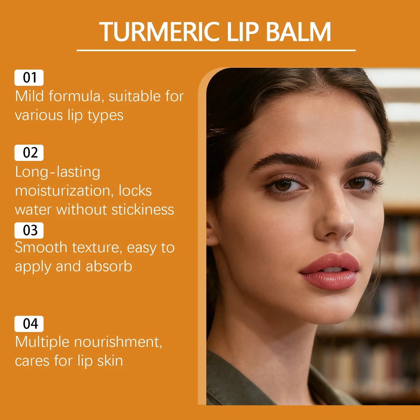 Turmeric Lip Balm – Moisturizing, Brightening & Anti-Crack