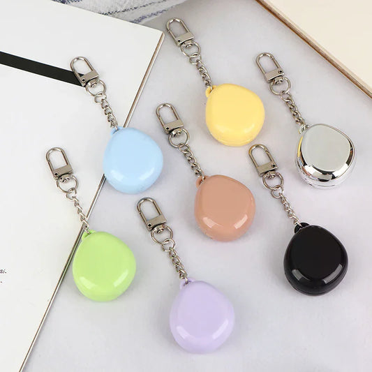 Colorful Keychain Empty Makeup Compact Diy Refill Case With Aluminum Tray Portable Cosmetic Storage Small Blush Container Peaceful Pleasures Health and Wellness